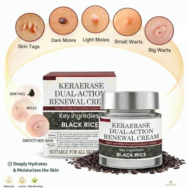 Colorstock Keraerase Dual Action Renewal Cream - With Skin Glow Balance Care