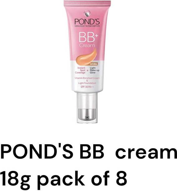 POND's White Beauty BB+ All in One Fairness Cream SPF 30 PA++ 18G PACK OF 8