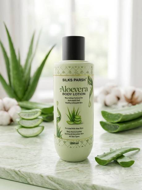 SILKS PARSH ALOEVERA BODY LOTION SOFT SKIN&DEEP MOISTURIZATION(250 ML) (WOMAN & MAN