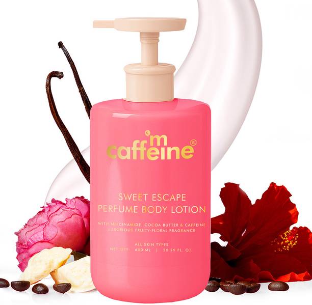 mCaffeine Sweet Escape Perfume Body Lotion | Deeply Moisturizes | Fruity-Floral Scent