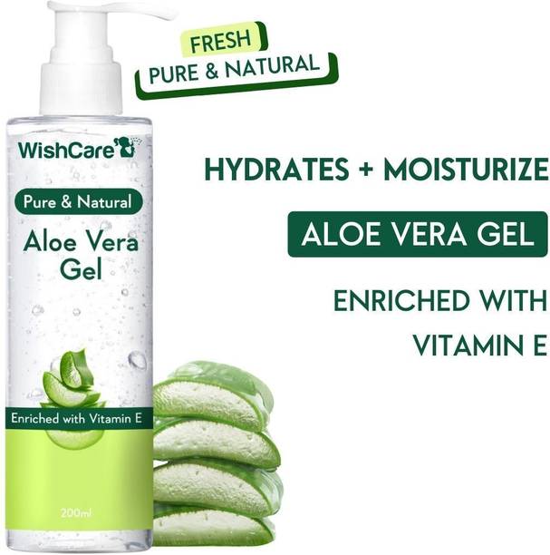 WishCare Pure & Natural Aloe Vera Gel - Enriched With Vitamin E -
