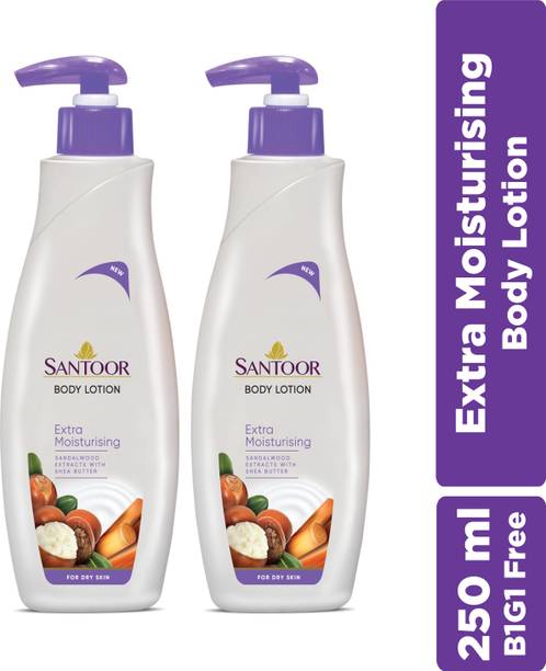 Santoor by Wipro Perfumed Body Lotion For Extra Moisturising & Antiaging
