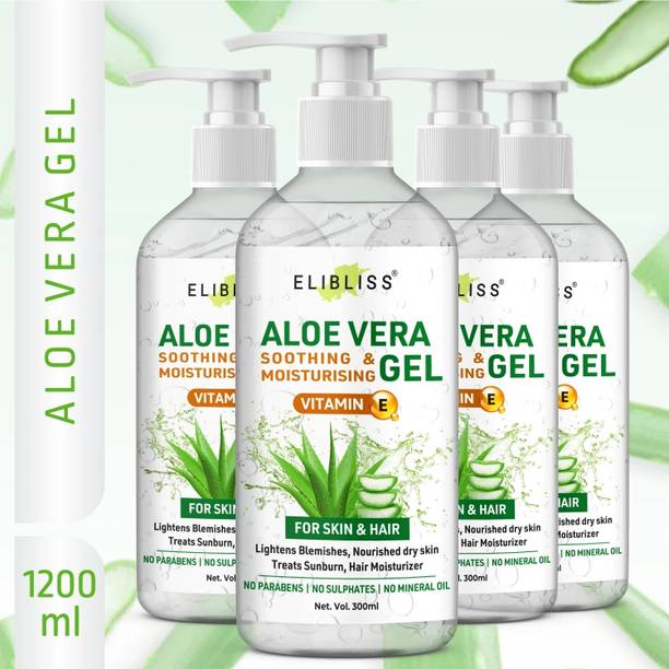 ELIBLISS Aelovera Gel 100% Pure - Repairing & Soothing for Face, Body & Hair g