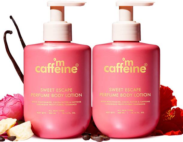 mCaffeine Sweet Escape Perfume Body Lotion |Deeply Butter Moisturizes| Fruity-Floral Scent