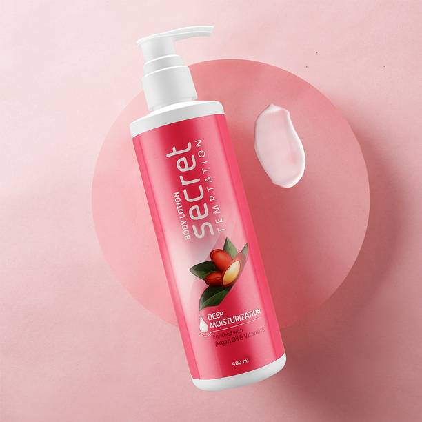 सीक्रेट टेम्पटेशन Body Lotion with Argan Oil & Vitamin E, Heals and Moisturizes Dry Skin