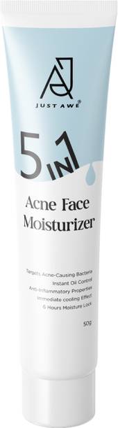 Just Awe 5 In 1 Acne Face Moisturizer | Reduces Acne, Controls Oil, Hydrates & Soothes