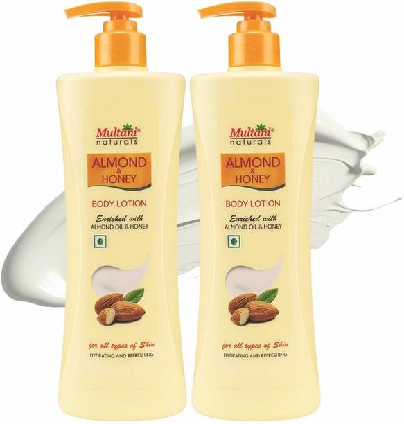 Multani Naturals Almond & Honey Body Lotion (Pack of 2) | Nourish & Moisturize -