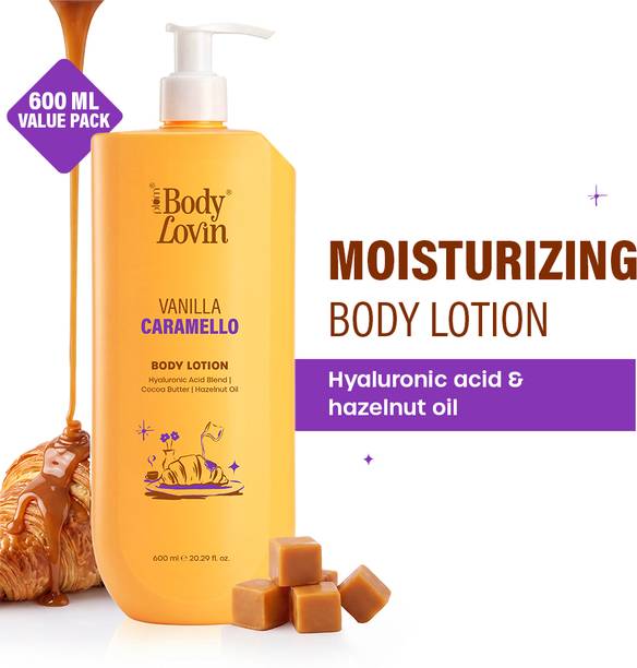 Plum BodyLovin' Vanilla Caramello Body Lotion | Cocoa Butter | Hazelnut Oil