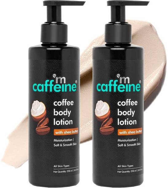 mCaffeine Coffee Body Lotion for Glowing Skin & D TAN, Light & Non-Greasy Moisturizer
