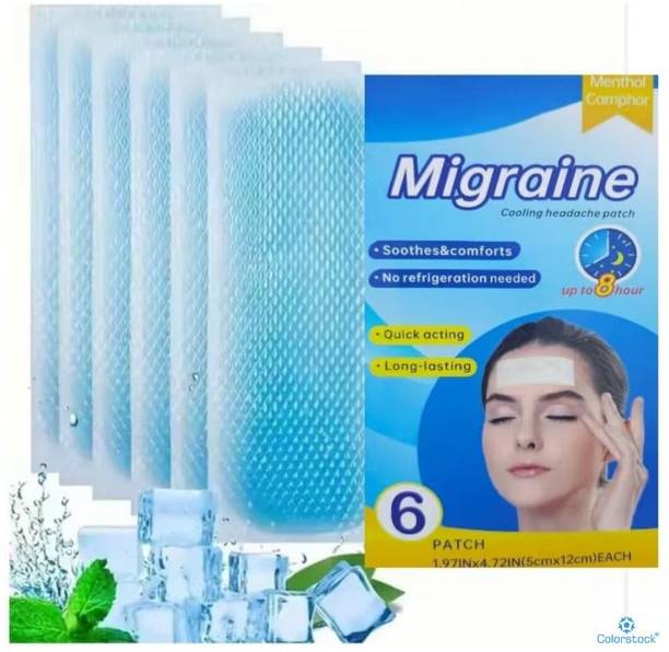 Colorstock Migraine Patch ; For Herbal Migraine Balance Support With Natural Herbs