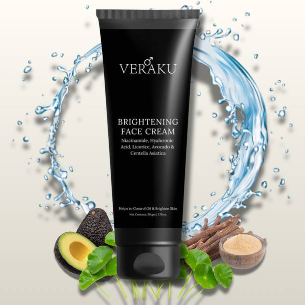 veraku Brightening Face Cream with Niacinamide & Hyaluronic Acid (For Men)