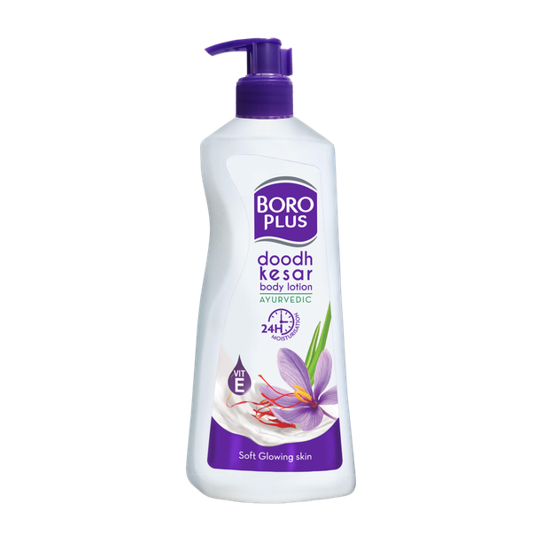 BOROPLUS Doodh Kesar Body Lotion Antiseptic | 24hrs Moisturisation For Soft Glowing Skin