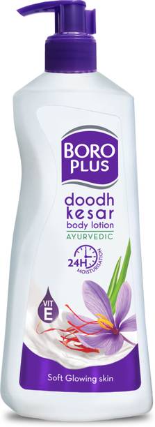 BOROPLUS Doodh Kesar Body Lotion | 24 hrs Moisturisation | For Soft Glowing Skin |