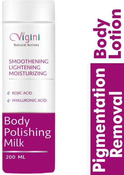 Vigini 1% Kojic Acid Skin Lightening Dull Dark Spot Tan Removal Moisturizer Body Lotion