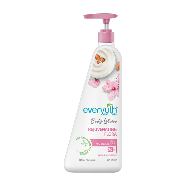 Everyuth Naturals Rejuvenating Flora Body Lotion For Deep Hydrating Skin Nourishment. (500 ml)