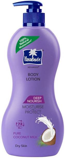 Parachute Advansed Deep Nourish Body Lotion for Women & Men, 100% Natural, 72h Moisturisation