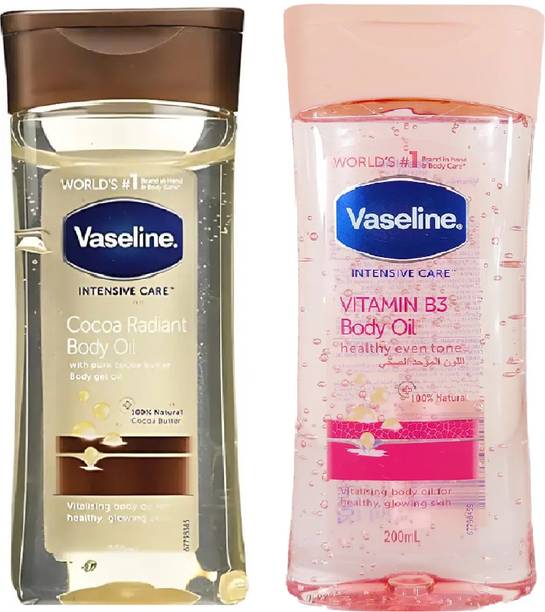 Vaseline Care Cocoa Radiant & Vitamin B3 Body Oil Pack Of 2