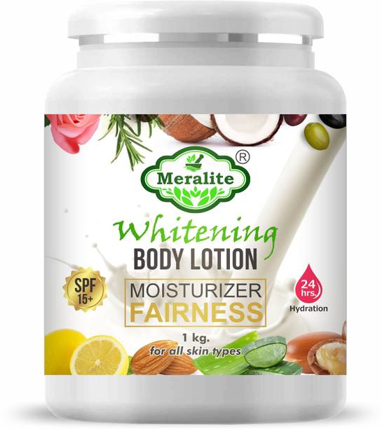 Meralite Whitening Body Lotion SPF 15 + Moisturiser Fairness for Face, Hand & Body