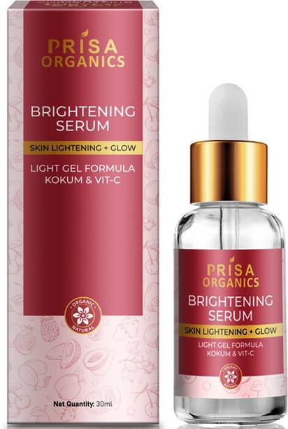 PRISA ORGANICS Vitamin C Face Serum | Skin Brightening and Glowing with Dark Spot Reduction