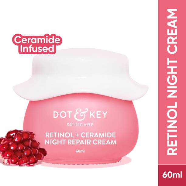 Dot & Key Retinol+Ceramide Night Repair Cream,with Hyaluronic Smooths Wrinkles Fine Lines