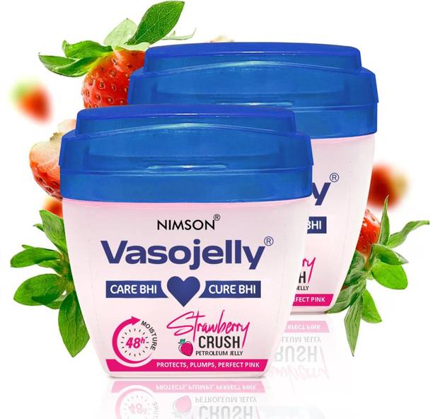Nimson VasoJelly Strawberry Crush Petroleum Jelly 48-Hour Moisturization & Pink Tint
