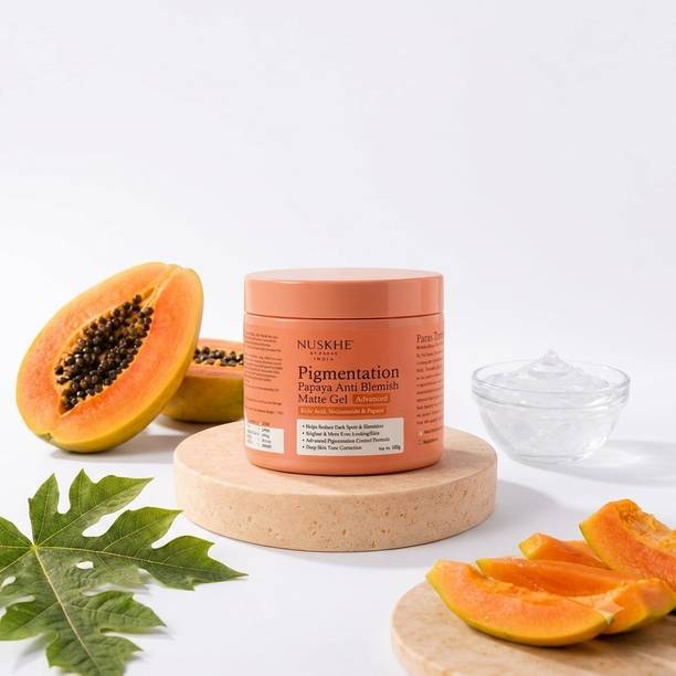 Nuskhe By Paras Ayurvedic Pigmentation Papaya Anti Blemish Cream for Visibly Reduces Pigmentation, Patchy Skin and Dark Circle Treatment - Unisex -100 Gram