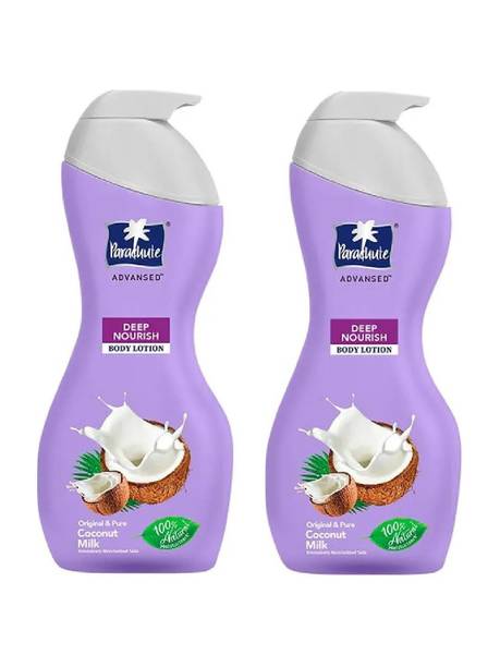 Parachute Advansed Deep Nourish Body Lotion (Original & Pure Coconut Milk) 250ml X 2