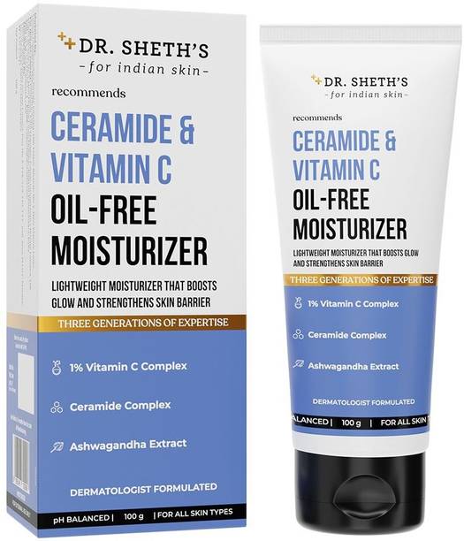 Dr. Sheth’s Ceramide & Vitamin C Oil-Free Moisturizer Fights Dryness, Dullness, Damaged skin