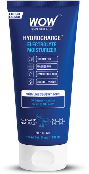 WOW SKIN SCIENCE HydroCharge Electrolyte Moisturizer|3X Hydration Gel with Magnesium & ElectroDew