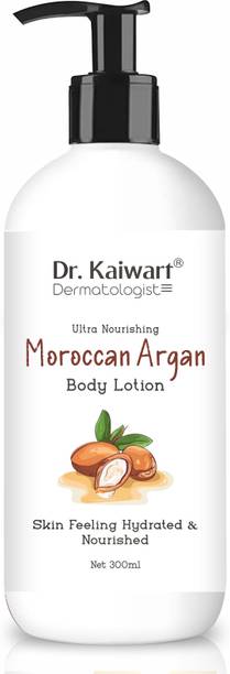 Dr. Kaiwart Moroccan Argan Oil Body Lotion with Cocoa Butter for Dry Skin Hydration