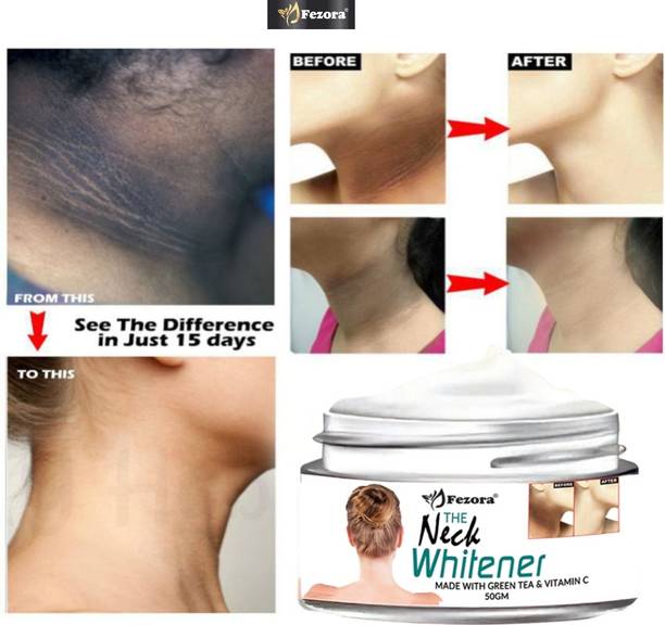 Fezora Neck Back Whitening Cream For Dark Neck Ankles Elbows Underarm Women