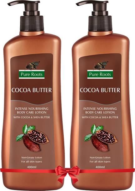 Pure Roots Cocoa Butter Body Care Lotion Pack Of 2 (400ml * 2)