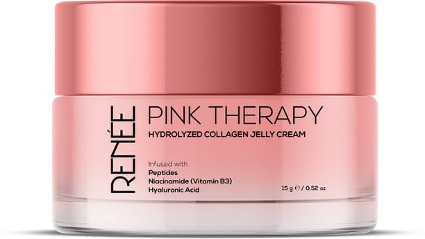 रिनी Pink Therapy Hydrolyzed Collagen Overnight Sleeping Jelly Mask, Plumps Skin