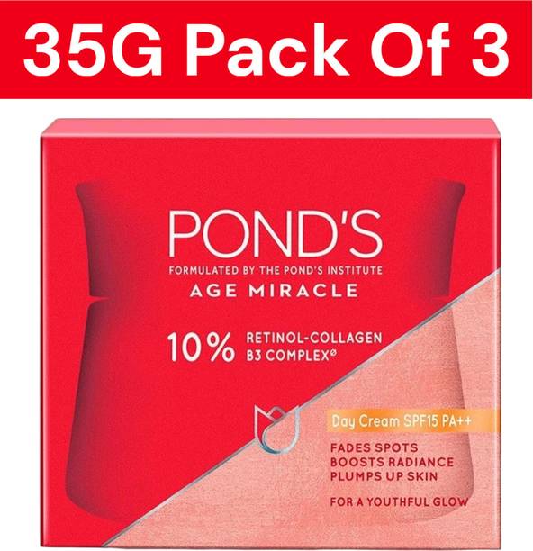 POND's Age Miracle Wrinkle Corrector Day Cream SPF 15 PA++ 35 GPACK OF 3