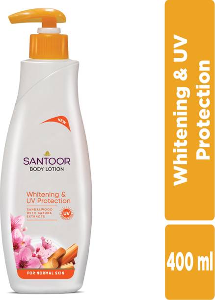 Santoor Body Lotion for Skin Whitening & UV Protection Deep Moisturization