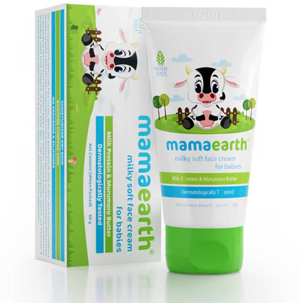 Mamaearth Milky Soft Face Cream With Murumuru Butter for Babies, 60 ml