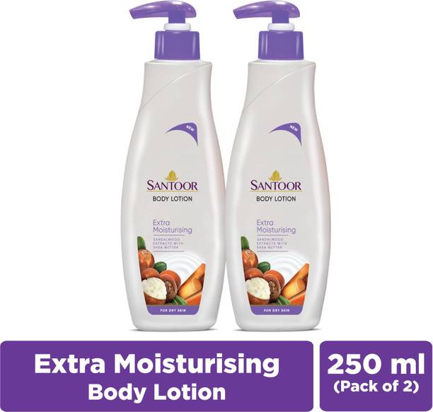 Santoor by Wipro Perfumed Body Lotion For Extra Moisturising & Antiaging