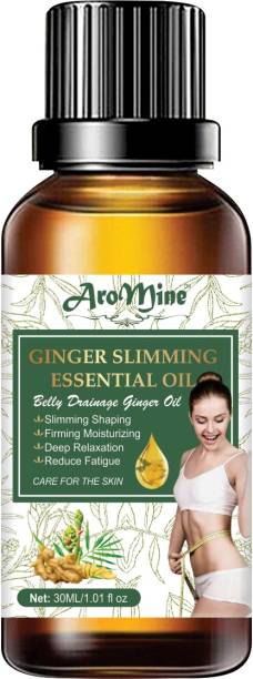 AroMine Belly Drainage Ginger Essential Oil Plant Aroma Oil, Slimming Oil-