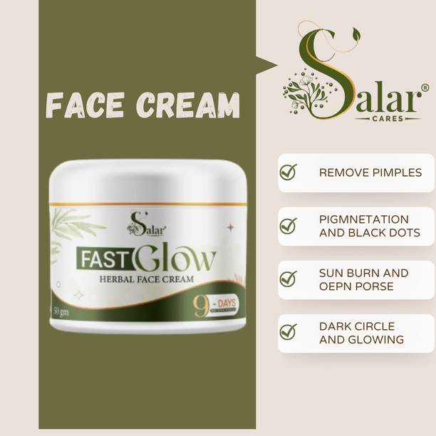 SALAR CARES FAST GLOW CREAM FOR PIMPLES,BLACK SPOT,DARK CIRCLE,,MUCUS,GLOWING,PIGMENTATION
