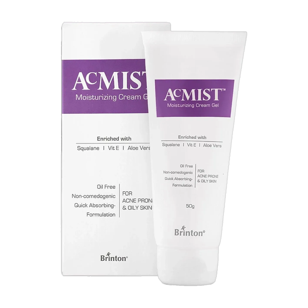 Brinton AcMist Moisturizing Cream Gel for Acne Prone & Oily Skin 50g