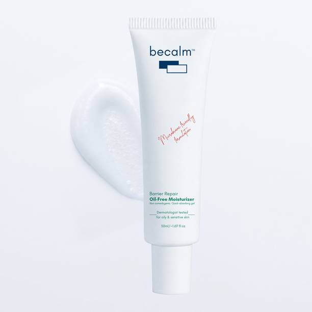 Becalm Barrier Repair Oil-Free Moisturiser for Oily Skin & Sensitive Skin, Light Gel