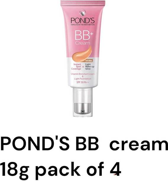 POND's White Beauty BB+ All in One Fairness Cream SPF 30 PA++ 18G PACK OF 4