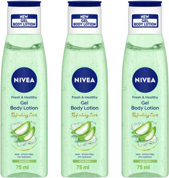 NIVEA Gel Body Lotion Aloe Vera 75 ML (Pack Of 3)