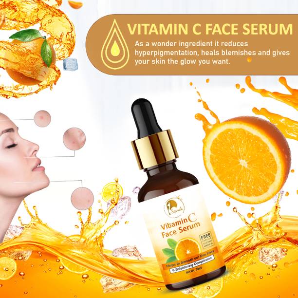 Sipradh Organics Advanced Vitamin C Facial Serum Brightens Skin Protects from Sun Damage