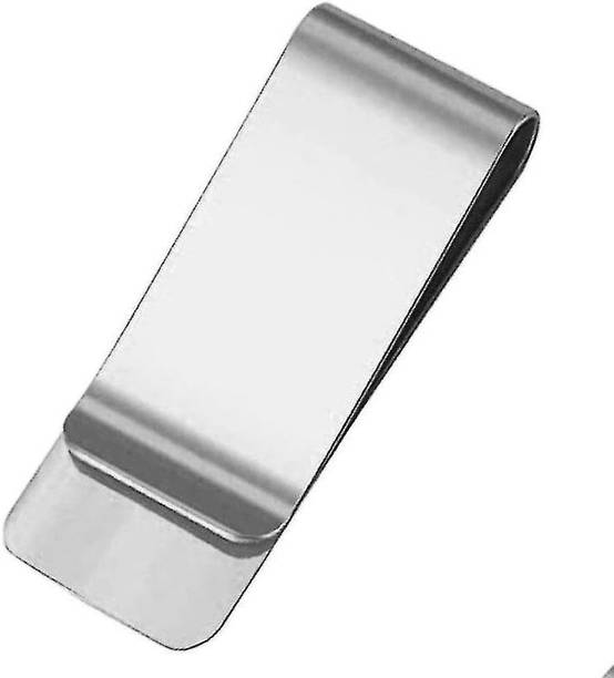 Mridshala Stainless Steel Magnetic Money Clip Cash, Bill & Paper Money Holder (Classic) Stainless Steel Money Clip