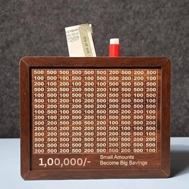 niv PIGGY BOX 01 Wooden Money Clip