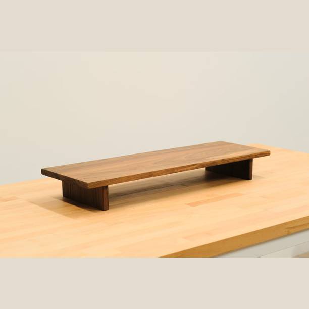 carpentray 66cm Long Monitor Stand Riser Sheesham Wood Desk Mount Monitor Arm