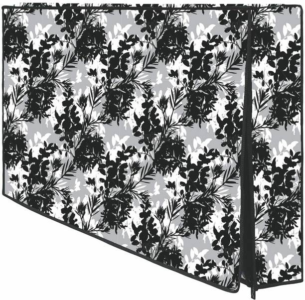 Wacky tv cover 55 inch for 55 inch iFFALCON ,Motorola, Adsun, LG Led TV - LED-55-BL-Wht-Leaf