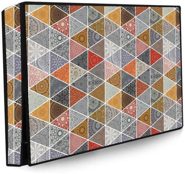 Wacky 43 Inch Led TV Cover Waterproof with Transparent Polyethene Layer for 43 inch Thomson, KODAK, Sony, Samsang, Mi Led TV Cover  - Led-43-K-Multi-Triangle