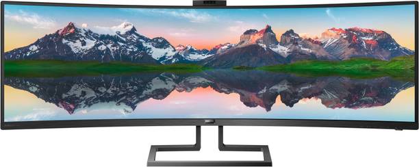 PHILIPS 124.46 cm (49 inch) Curved Quad HD LED Backlit VA Panel with Pop-Up Webcam Monitor (499P9H1/94)